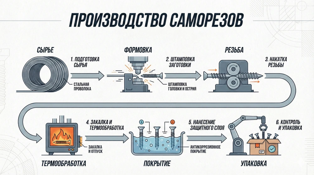 Производство саморезов — как не прогореть? От идеи до бизнес-плана открытия